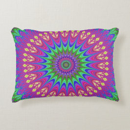 Mandala Geometric Psychedelic Retro Hippie Accent Kussen