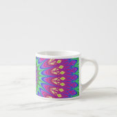 Mandala Geometric Psychedelic Retro Hippie Espresso Kop (Rechts)
