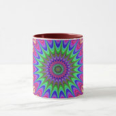 Mandala Geometric Psychedelic Retro Hippie Mok (Midden)