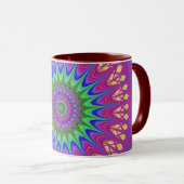 Mandala Geometric Psychedelic Retro Hippie Mok (Voorkant rechts)