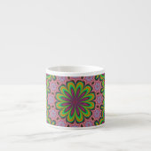 Mandala Geometric Rosette Retro Hippie Espresso Kop (Voorkant)