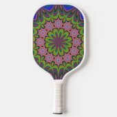 Mandala Geometric Rosette Retro Hippie Pickleball Paddle (Achterkant)