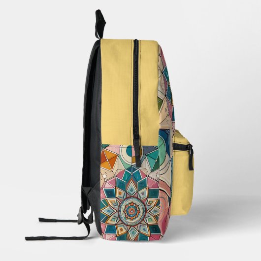 Mandala-geometrie Bedrukte Rugzak (Links)