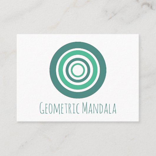 Mandala geometrisch visitekaartje (Voorkant)