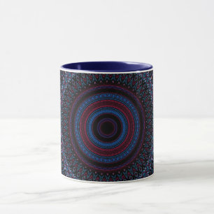 Mandala Geometrische cirkels Fractal Retro Hippie Mok