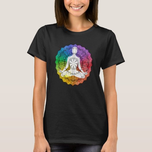 Mandala Geometry Spiritual Graphic T-shirt (Voorkant)
