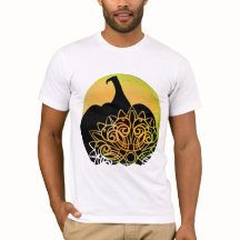 Mandala Gesneden Pompoen met Herfstmaan 