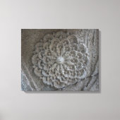 Mandala gesneden steen foto single canvas afdruk (Voorkant)
