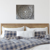 Mandala gesneden steen foto single canvas afdruk (Insitu (Slaapkamer))