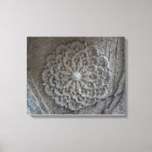 Mandala gesneden steen foto single canvas afdruk (Voorkant)