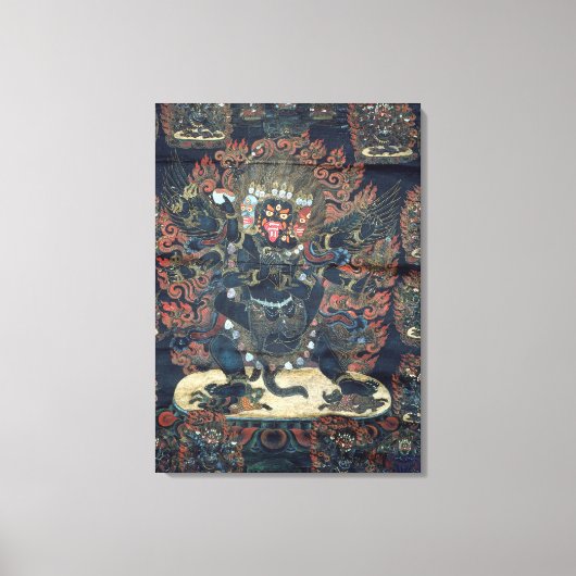 Mandala (geverfd perkament) canvas afdruk (Voorkant)