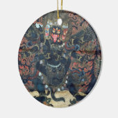 Mandala (geverfd perkament) keramisch ornament (Links)