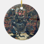 Mandala (geverfd perkament) keramisch ornament (Achterkant)