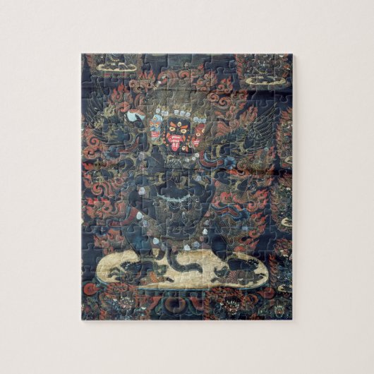 Mandala (geverfd perkament) legpuzzel (Verticaal)