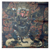 Mandala (geverfd perkament) tegeltje (Voorkant)