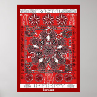 MANDALA GICLEE PRINT "FRACTAL INFINITY"