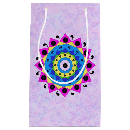 Mandala Gift Bag Klein Cadeauzakje (Voorkant)