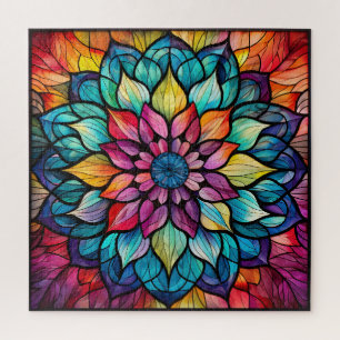 Mandala Glas in lood puzzel