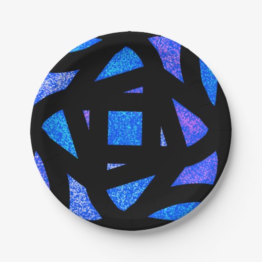 Mandala Glitters Papieren Bordje (Voorkant)