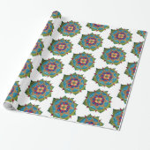 Mandala Glossy Wrapping Papier (Uitgerold)