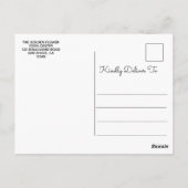 Mandala Gold Blue Paars Flower Yoga Business Briefkaart (Achterkant)