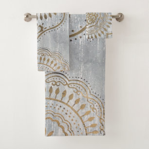Mandala Gold Design Bad Handdoek