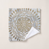 Mandala Gold Design Bad Handdoek (Wasdoekje)