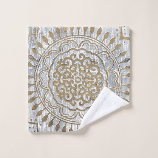 Mandala Gold Design Bad Handdoek (Wasdoekje)