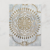 Mandala Gold Design Briefkaart (Voorkant)