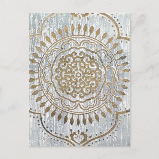 Mandala Gold Design Briefkaart (Voorkant)