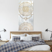 Mandala Gold Design Canvas Afdruk (Insitu (Slaapkamer))