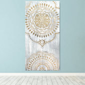Mandala Gold Design Canvas Afdruk (Insitu (Houten vloer))