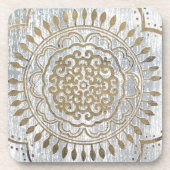 Mandala Gold Design Onderzetter (Voorkant)