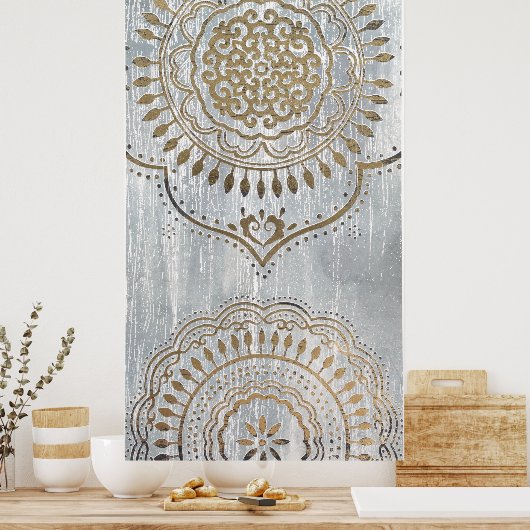 Mandala Gold Design Poster (Keuken)