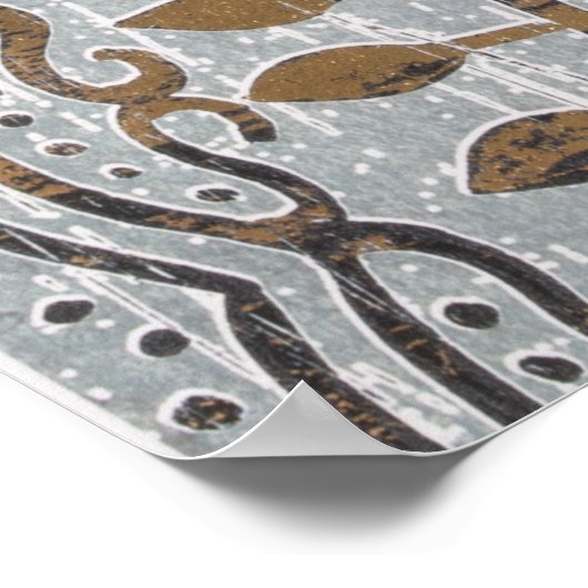 Mandala Gold Design Poster (Hoek)