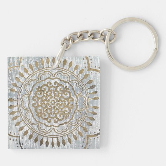 Mandala Gold Design Sleutelhanger (Achterkant)