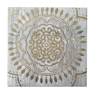 Mandala Gold Design Tegeltje