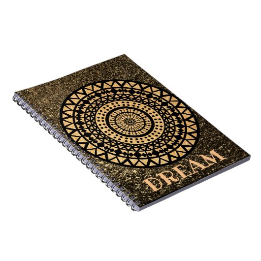 Mandala Gold Dream Gedachtte Gifts Journal Book Notitieboek (Rechterzijde)