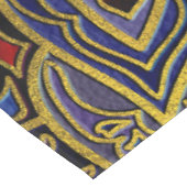 Mandala Gold Embossed op Faux Leather Tafelkleed (Gekanteld)