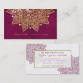 Mandala Gold Foil Visitekaartje (Voorkant / Achterkant)