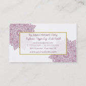 Mandala Gold Foil Visitekaartje (Achterkant)