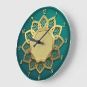 Mandala gold grote klok (Hoek)