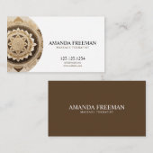 Mandala Gold Massage Therapeut Visitekaartje (Voorkant / Achterkant)