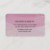 Mandala Gold Meditation Holistic Paars Visitekaartje (Achterkant)