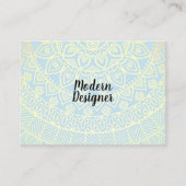 Mandala Gold Pattern en Grunge Visitekaartje (Voorkant)