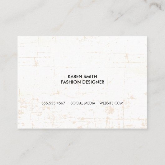 Mandala Gold Pattern en Grunge Visitekaartje (Achterkant)