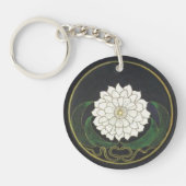 Mandala Golden Flower Sleutelhanger (Voorkant)