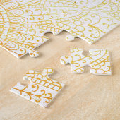 Mandala - Golden penseel Legpuzzel (Zijkant)