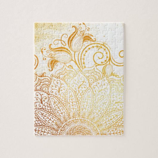 Mandala - Golden penseel Legpuzzel (Verticaal)