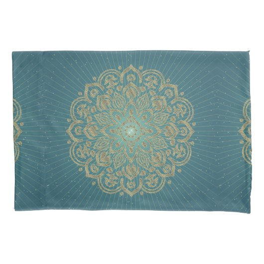 MANDALA Golden Rosette - Kussensloop (Voorkant)